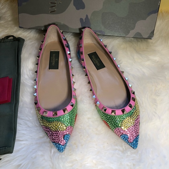 【sold】New authentic Valentino stud flats - Picture 3 of 8